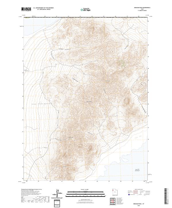 Graham Peak 2023 topographic map thumbnail