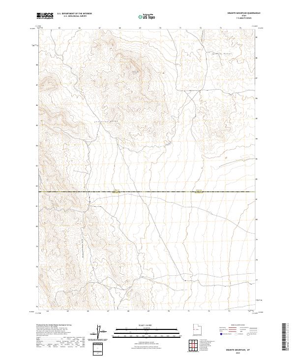 Granite Mountain 2023 topographic map thumbnail