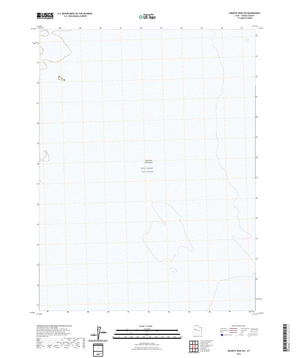 Granite Peak SW topographic map thumbnail