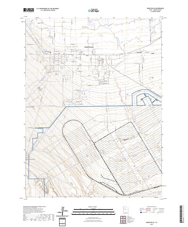 Grantsville 2023 topographic map thumbnail