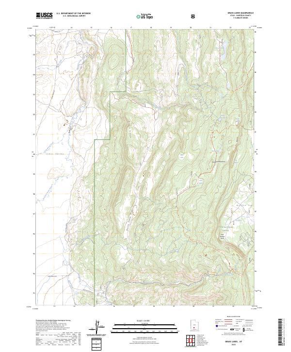 Grass Lakes 2023 topographic map thumbnail