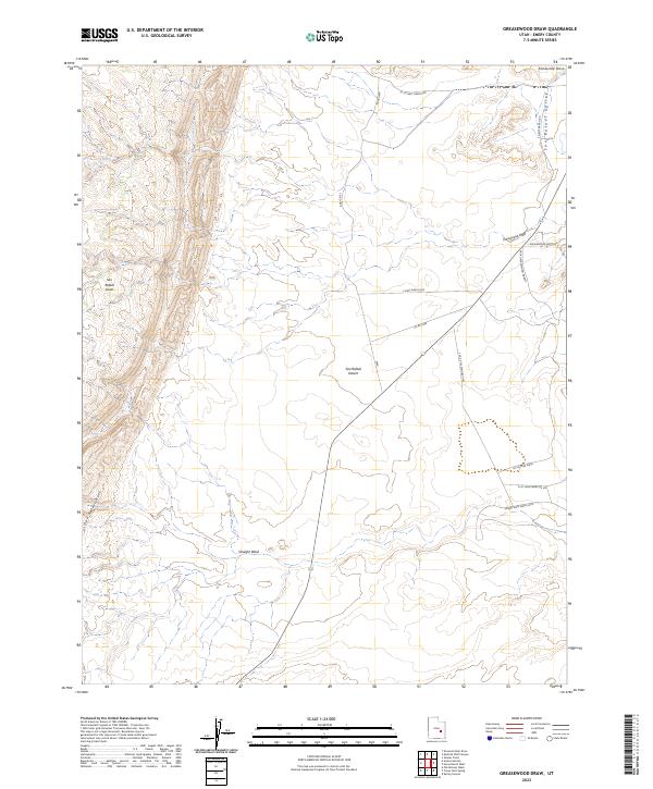 Greasewood Draw topographic map thumbnail