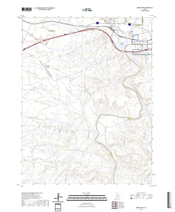 Green River 2023 topographic map thumbnail