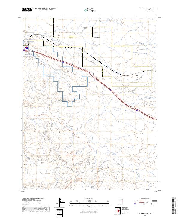 Green River NE 2023 topographic map thumbnail