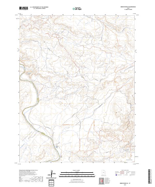 Green River SE 2023 topographic map thumbnail