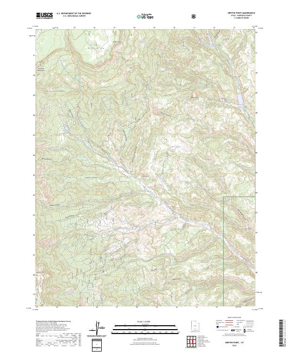 Griffin Point 2023 topographic map thumbnail