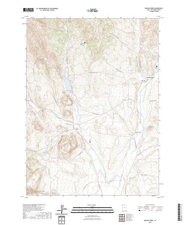 Grouse Creek topographic map thumbnail