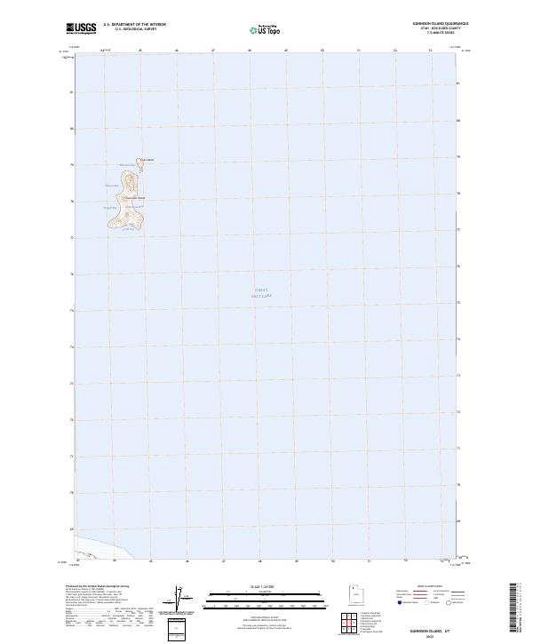 Gunnison Island topographic map thumbnail
