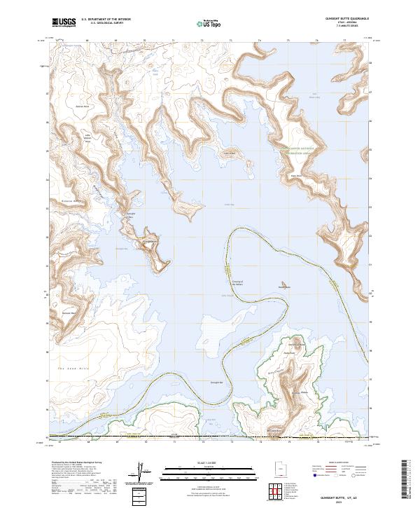 Gunsight Butte 2023 topographic map thumbnail