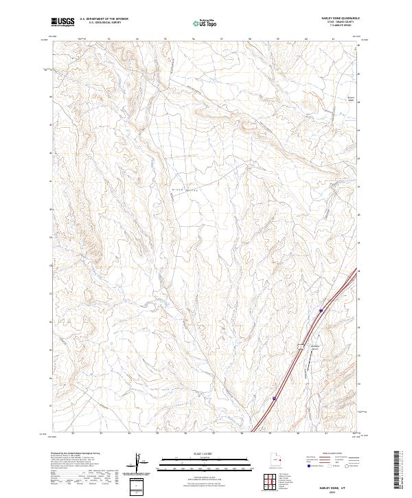 Harley Dome 2023 topographic map thumbnail