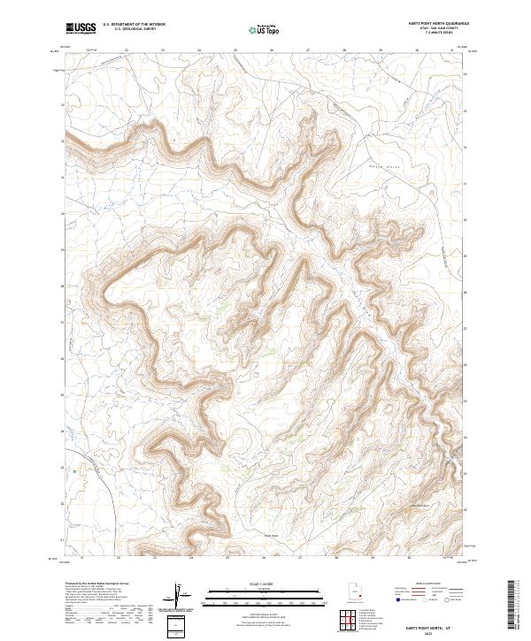 Harts Point North 2023 topographic map thumbnail