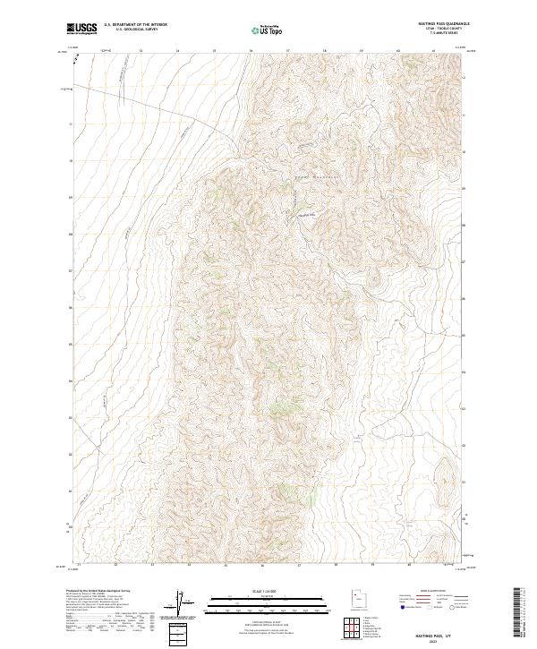 Hastings Pass 2023 topographic map thumbnail