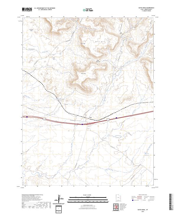 Hatch Mesa 2023 topographic map thumbnail