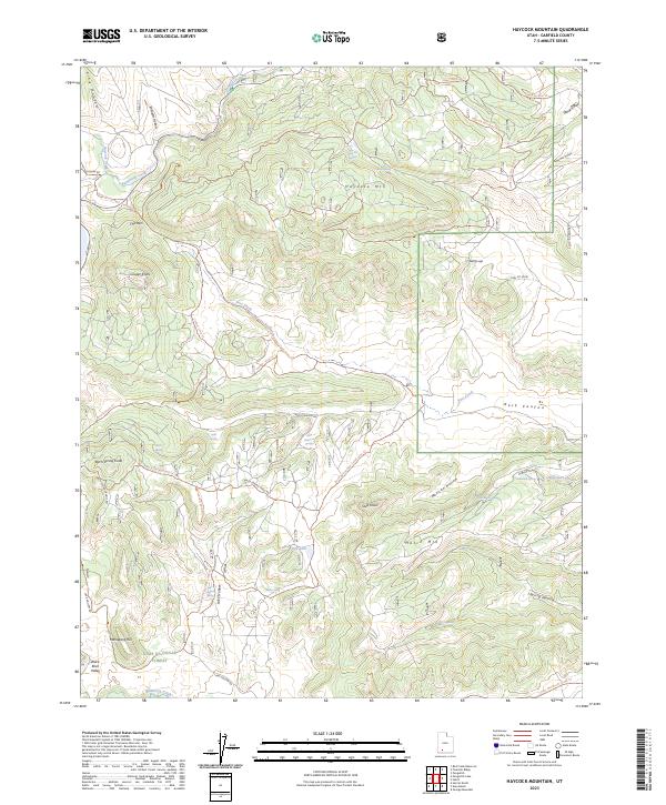 Haycock Mountain topographic map thumbnail