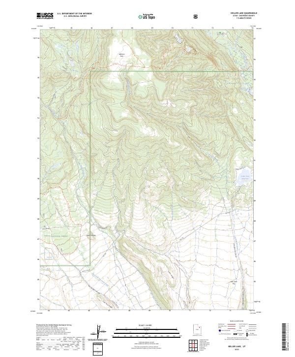 Heller Lake 2023 topographic map thumbnail