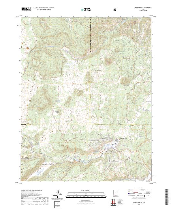 Henrie Knolls 2023 topographic map thumbnail