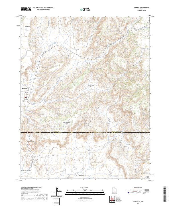 Henrieville 2023 topographic map thumbnail