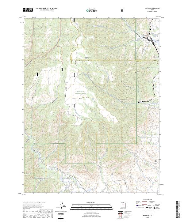 Hiawatha topographic map thumbnail