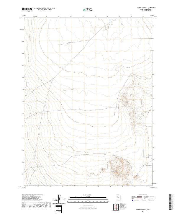 Hickman Knolls topographic map thumbnail