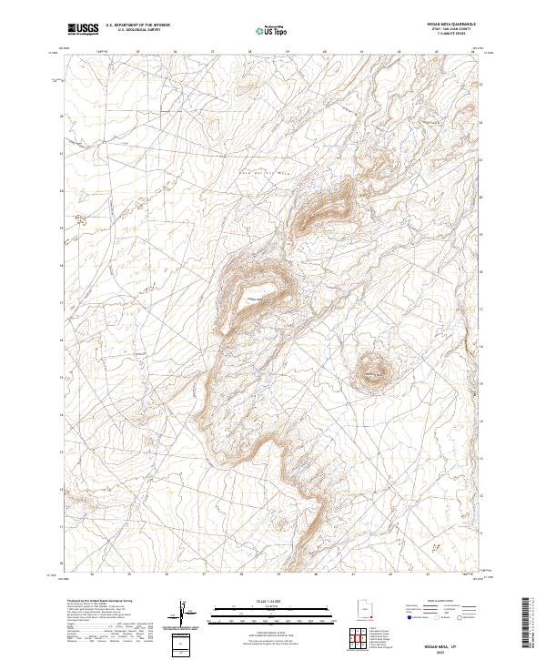 Hogan Mesa 2023 topographic map thumbnail