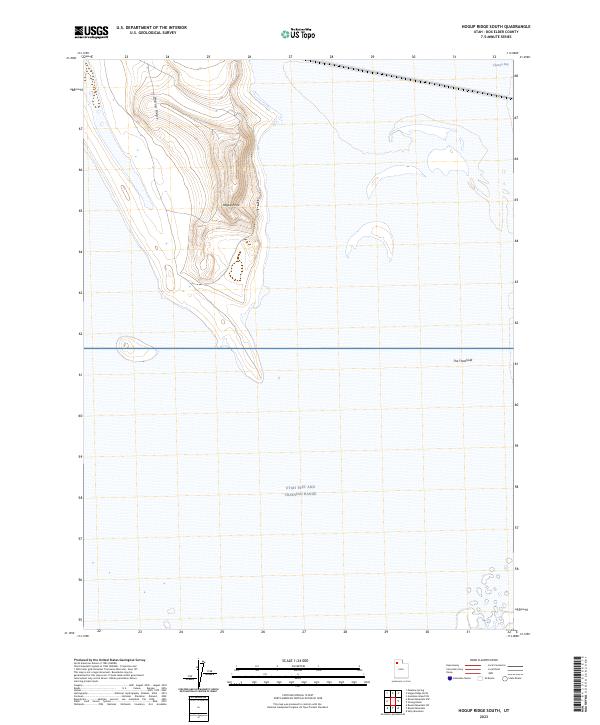 Hogup Ridge South topographic map thumbnail