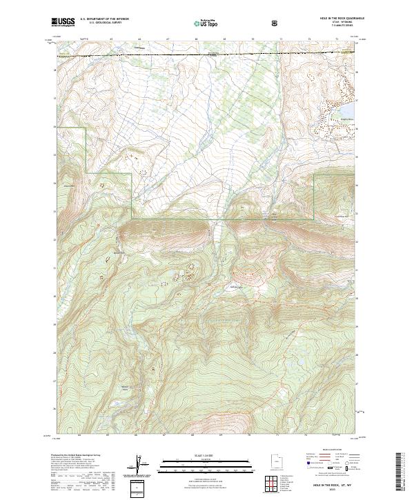 Hole In The Rock topographic map thumbnail