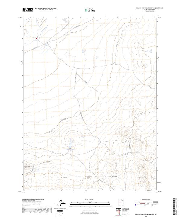 Hole-in-the-Wall Reservoir topographic map thumbnail