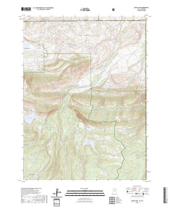 Hoop Lake 2023 topographic map thumbnail