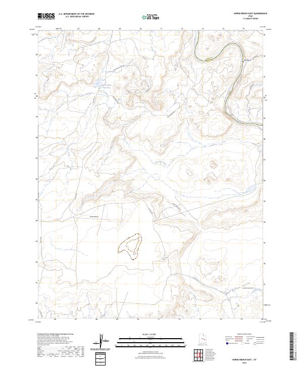 Horse Bench East topographic map thumbnail