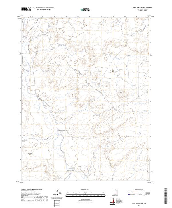 Horse Bench West 2023 topographic map thumbnail