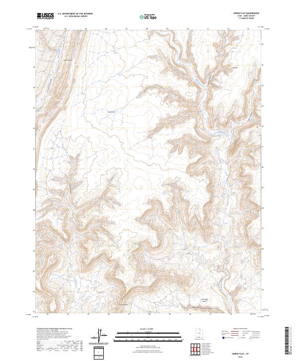 Horse Flat 2023 topographic map thumbnail