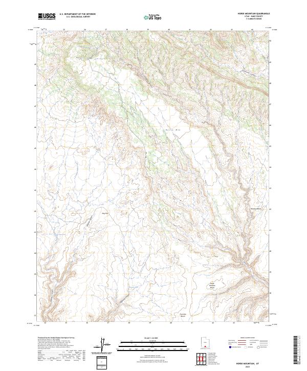 Horse Mountain topographic map thumbnail