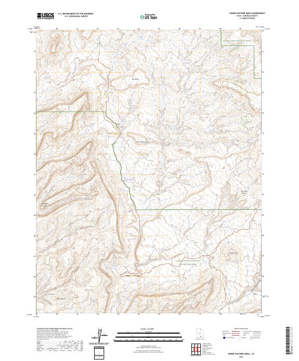 Horse Pasture Mesa topographic map thumbnail