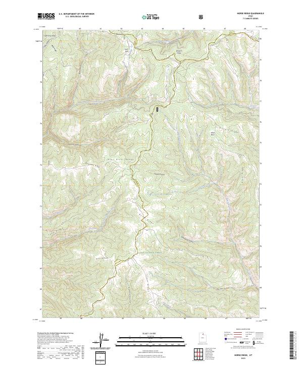 Horse Ridge topographic map thumbnail