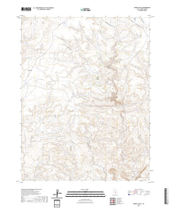 Horse Valley 2023 topographic map thumbnail