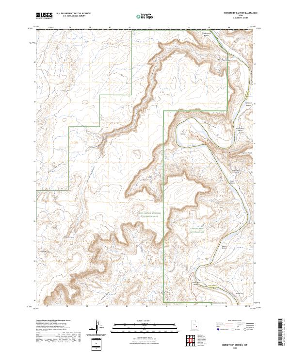 Horsethief Canyon topographic map thumbnail