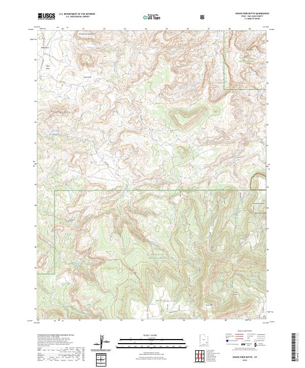 House Park Butte topographic map thumbnail