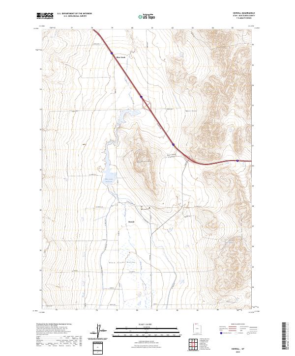 Howell 2023 topographic map preview