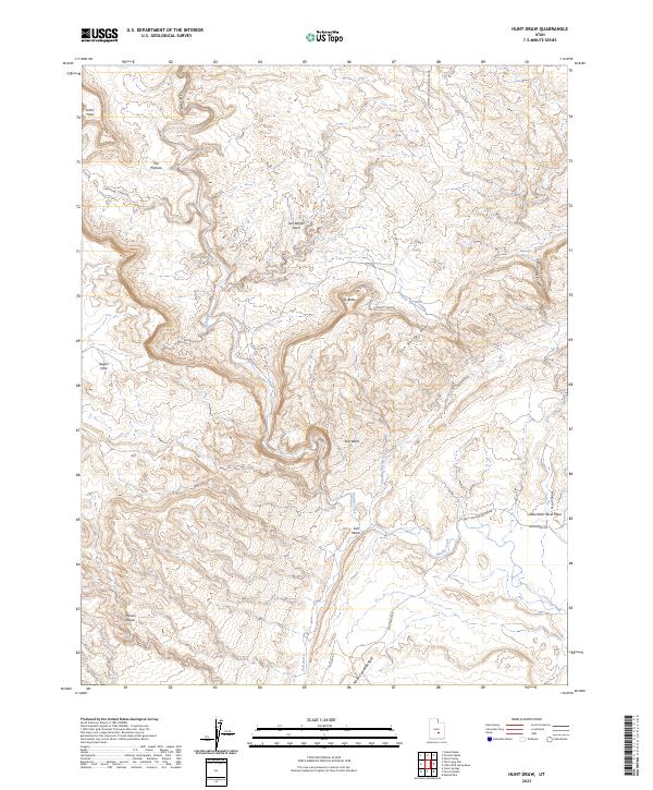 Hunt Draw 2023 topographic map thumbnail