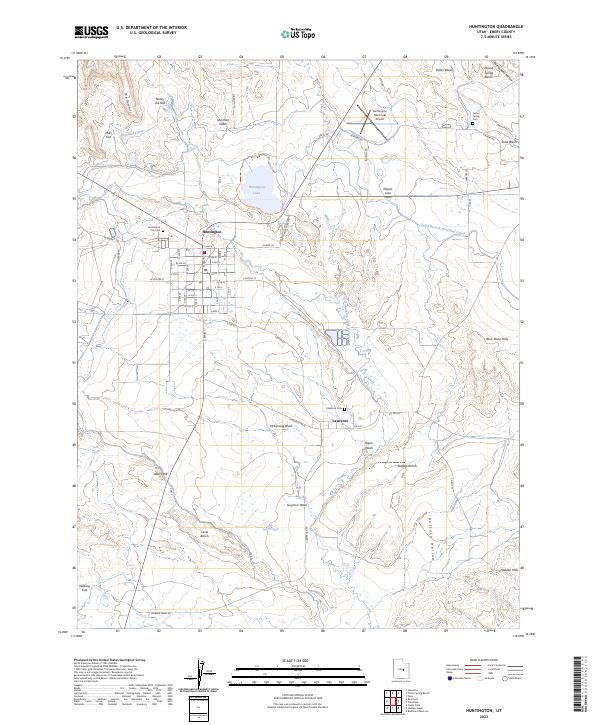 Huntington 2023 topographic map thumbnail
