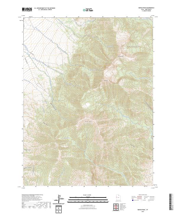 Ibapah Peak topographic map thumbnail