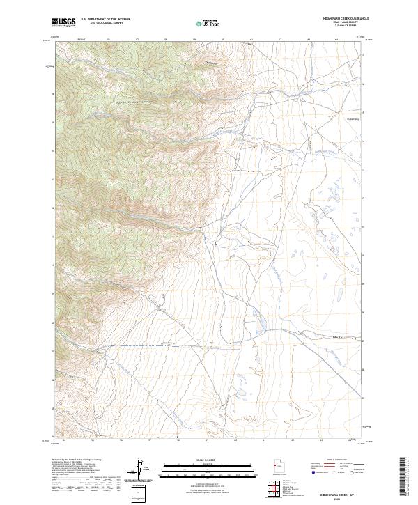 Indian Farm Creek topographic map thumbnail