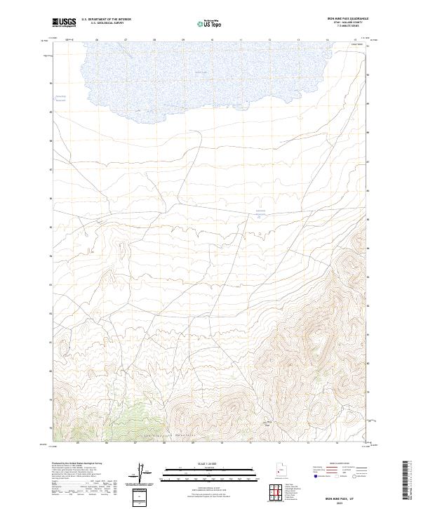 Iron Mine Pass 2023 topographic map thumbnail