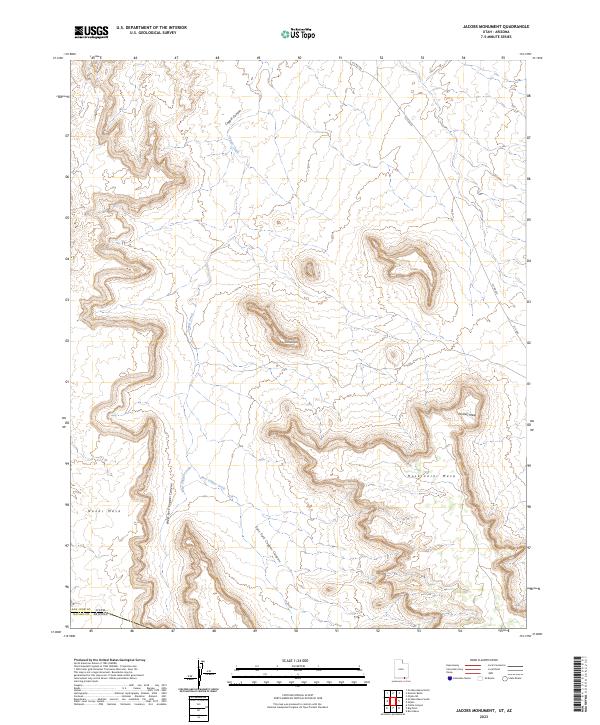 Jacobs Monument topographic map thumbnail