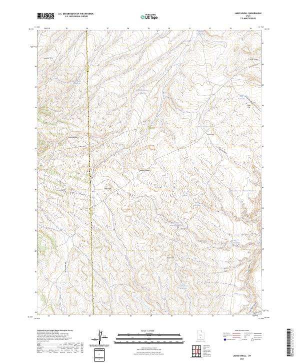Jakes Knoll 2023 topographic map thumbnail
