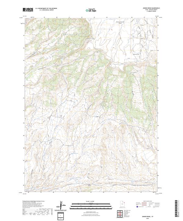 Jensen Ridge 2023 topographic map thumbnail