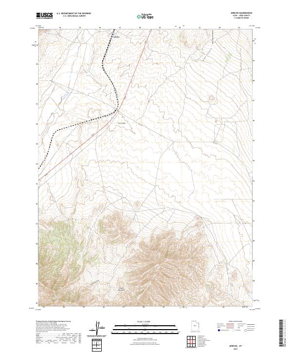 Jericho 2023 topographic map thumbnail