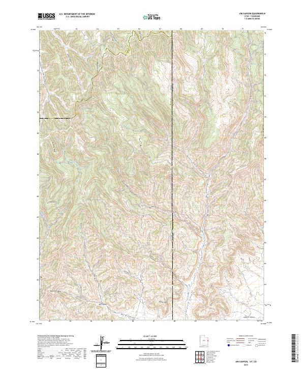 Jim Canyon 2023 topographic map thumbnail