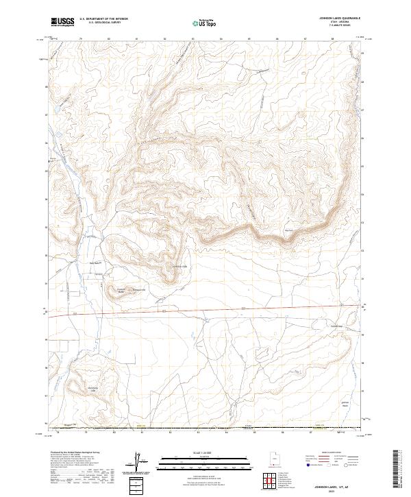 Johnson Lakes 2023 topographic map thumbnail