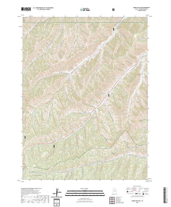 Jones Hollow 2023 topographic map thumbnail